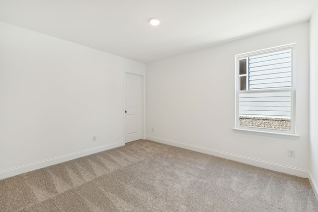 view of carpeted empty room