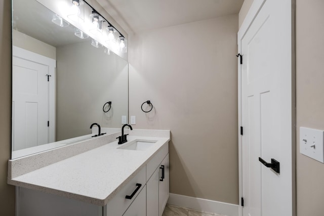 bathroom featuring vanity