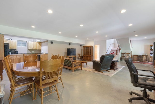view of dining room
