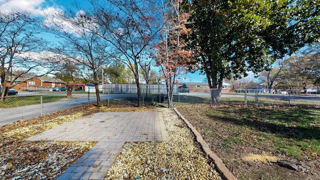 view of yard with a patio area