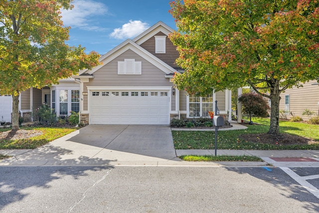 view of front of house featuring a garage