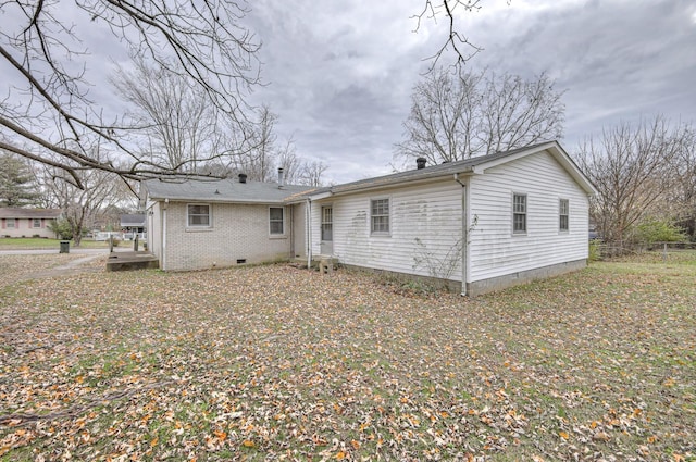 view of back of property