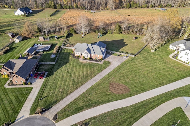 birds eye view of property