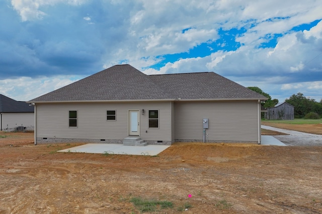 back of house featuring a patio