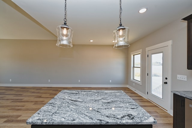 dining room with light hardwood / wood-style flooring