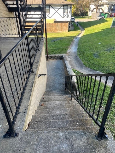 view of stairs