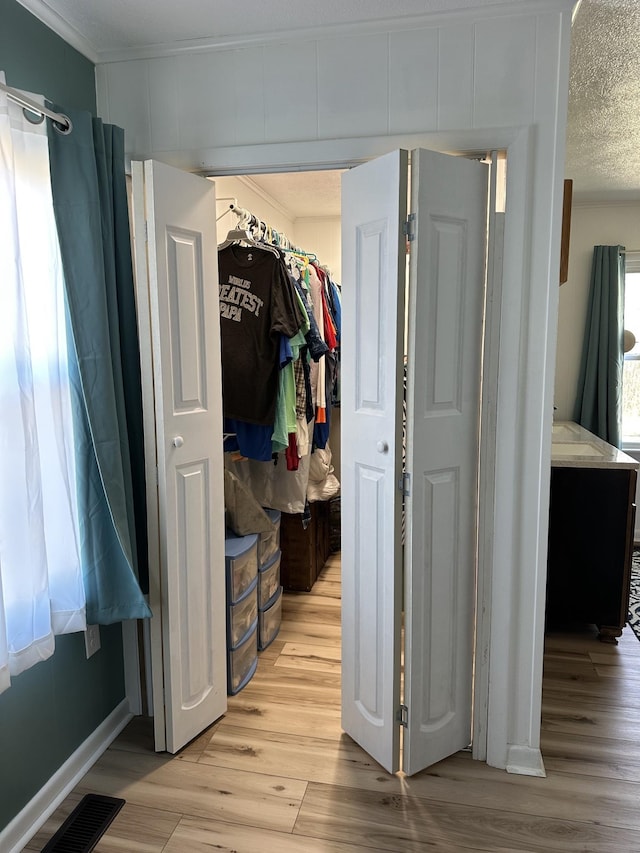 closet with visible vents