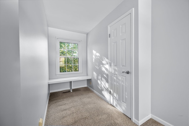 corridor with carpet