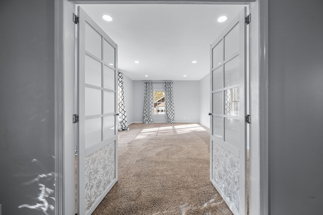 interior space featuring french doors