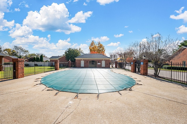 view of pool with a patio area