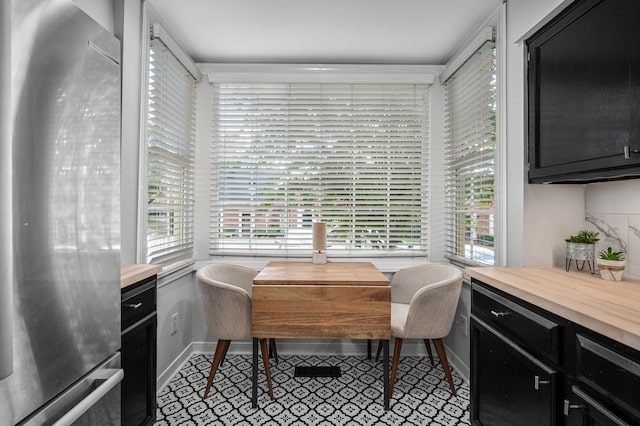 view of dining room