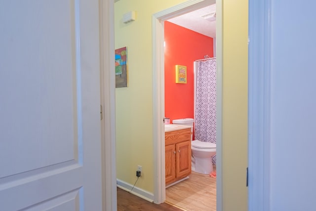 353 Oak Hollow Rd, Manchester, TN 37355 - hall featuring light wood finished floors
