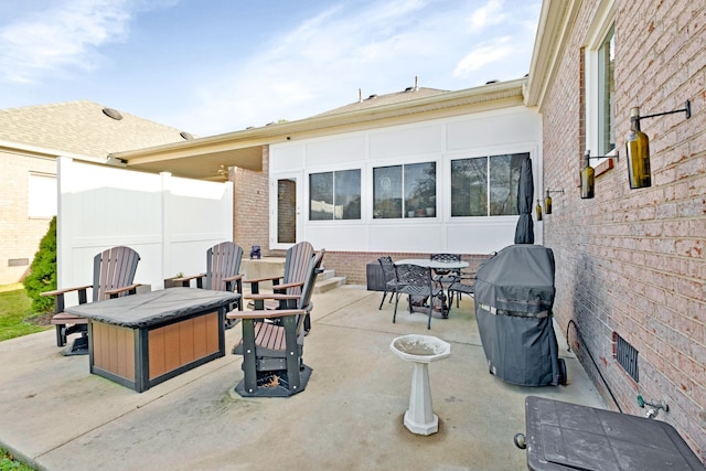 view of patio / terrace with grilling area