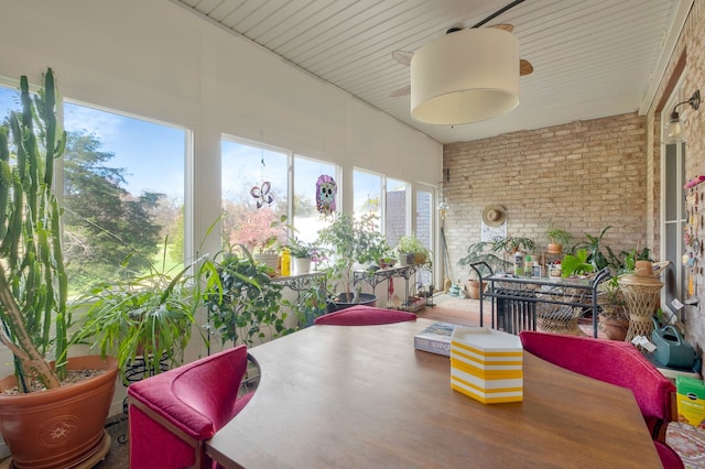 view of sunroom