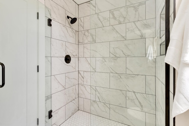 bathroom with an enclosed shower