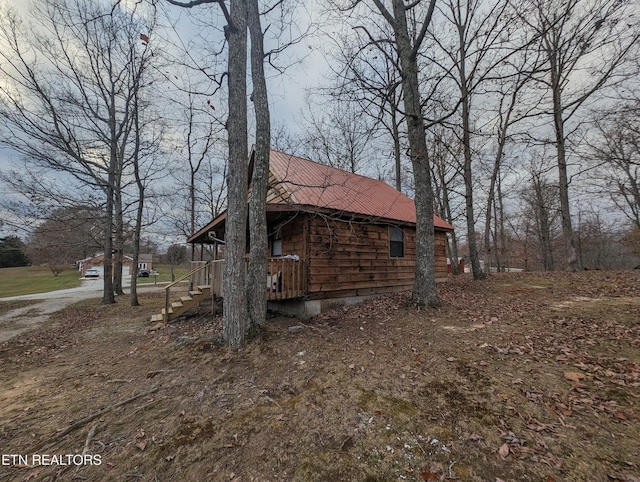 view of home's exterior