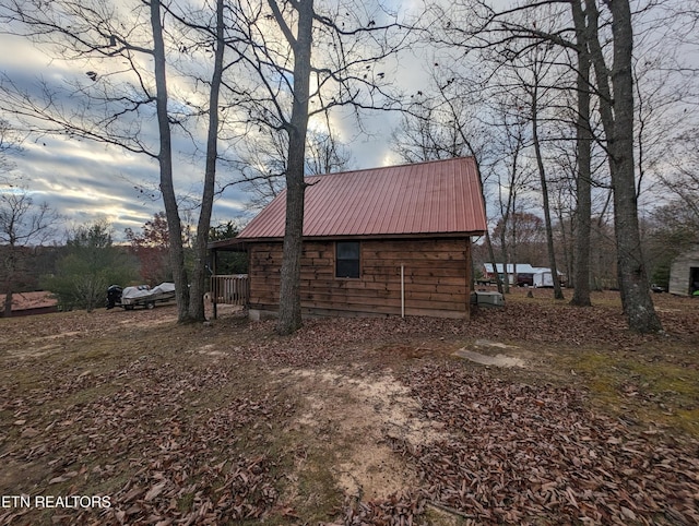 view of property exterior