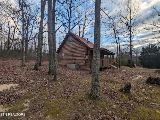 view of property exterior