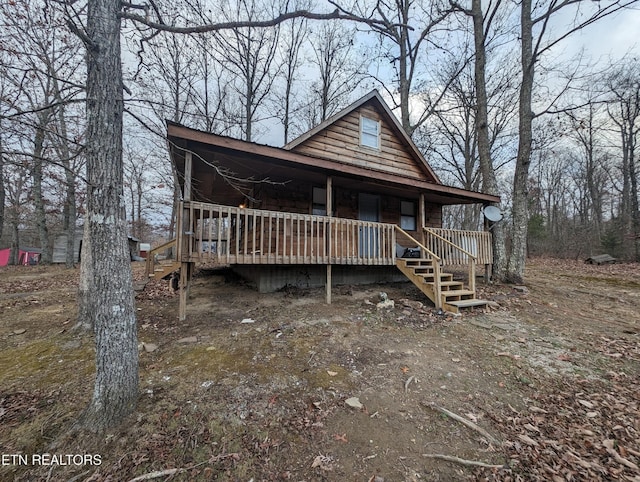 view of front of home