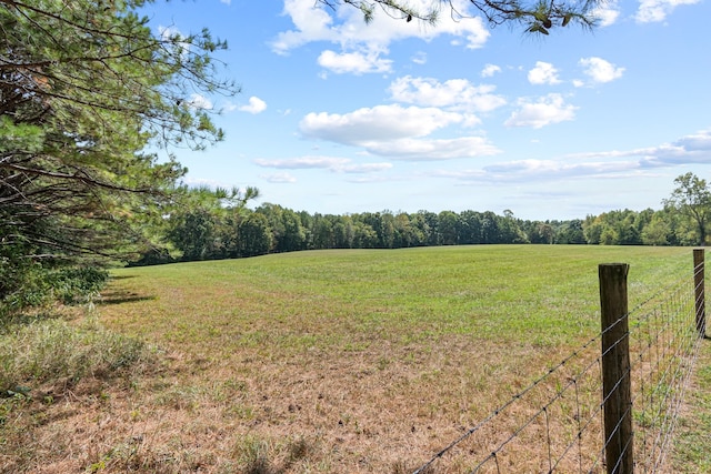 view of yard featuring a rural view