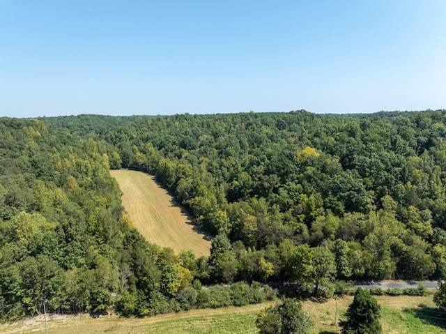 drone / aerial view with a rural view