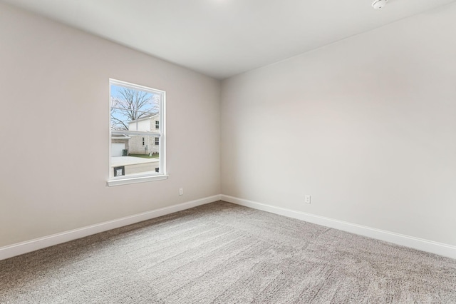 view of carpeted empty room