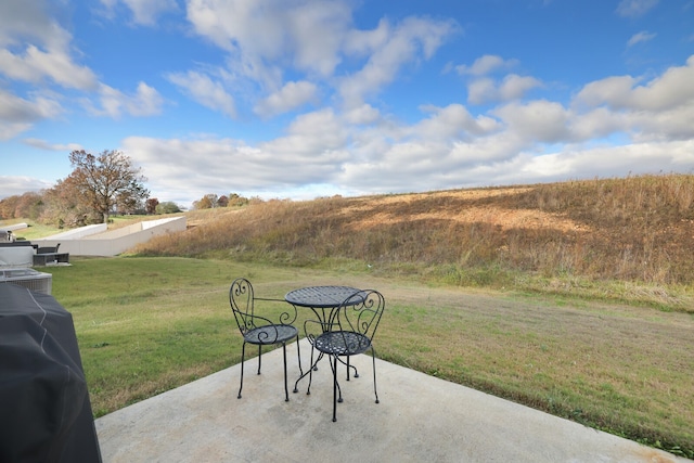 view of patio / terrace featuring a grill