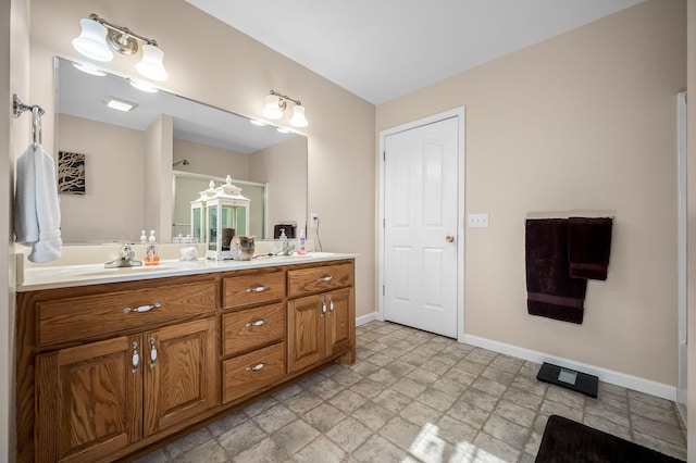 bathroom with vanity