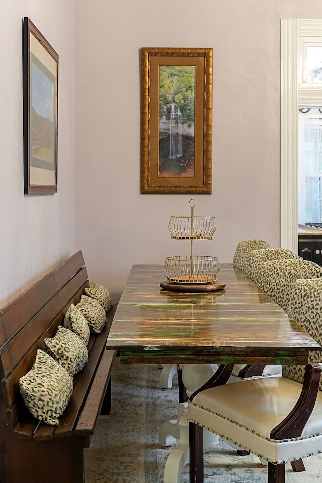 dining area with breakfast area