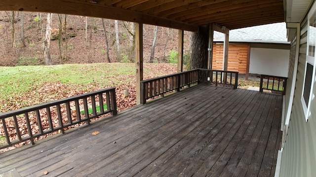 view of wooden terrace