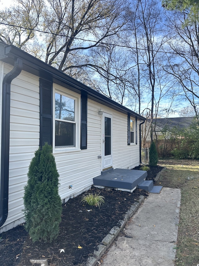 view of front of home with a deck