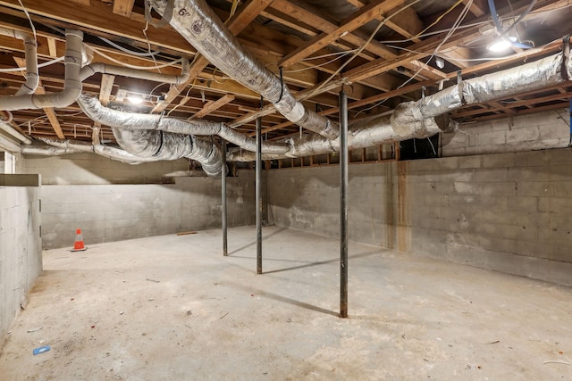 view of basement