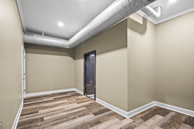 interior space featuring hardwood / wood-style floors