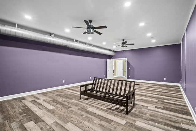 interior space with wood-type flooring