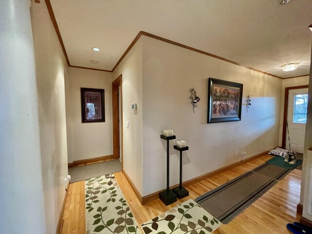 314 Birdsong Dr, Cadiz, KY 42211 - exercise room with ornamental molding and light wood-style flooring