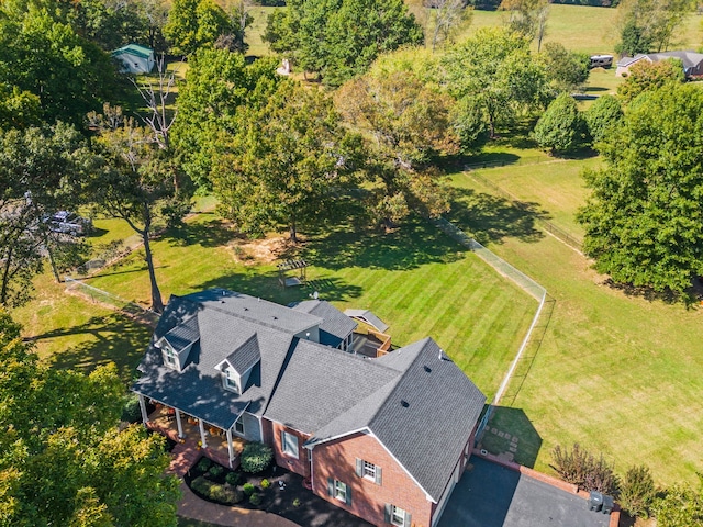 bird's eye view featuring a rural view