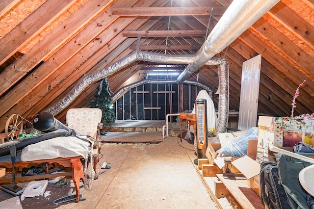 view of attic