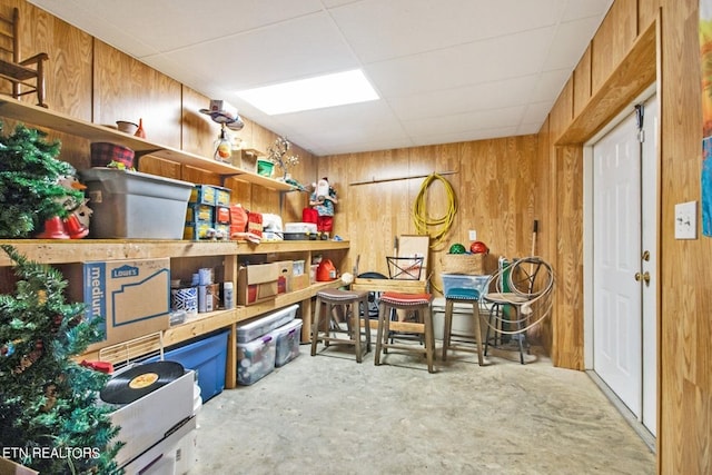 view of storage room