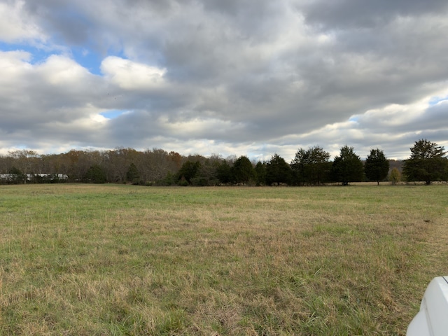 view of yard featuring a rural view