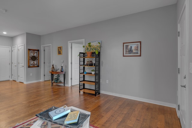 interior space featuring hardwood / wood-style floors