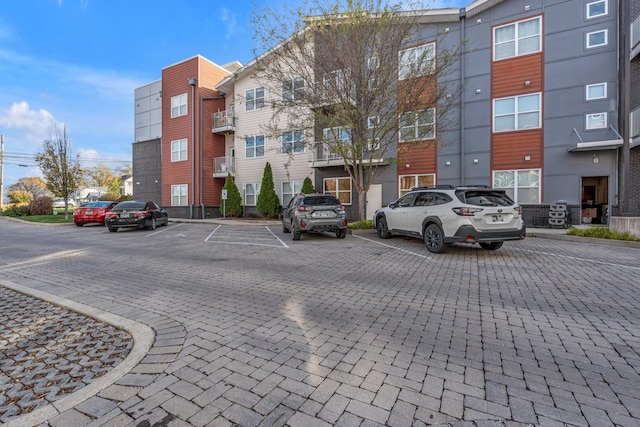 view of uncovered parking lot