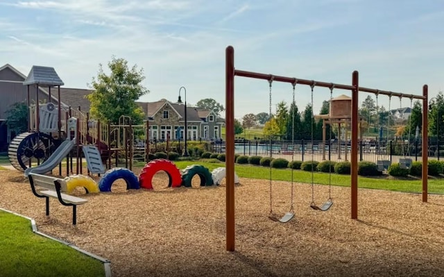 view of jungle gym