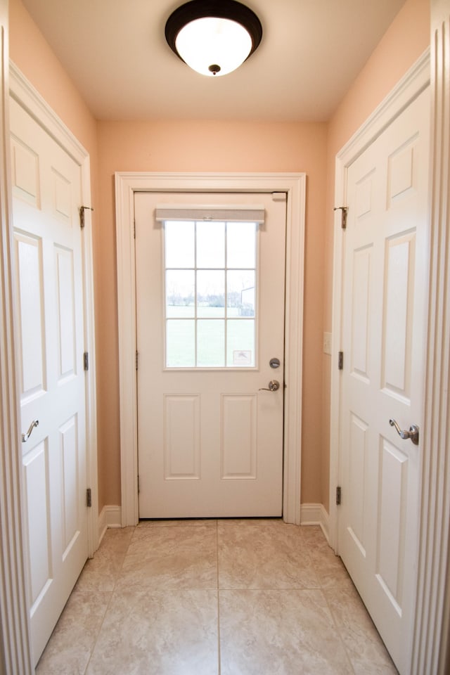 view of doorway to outside