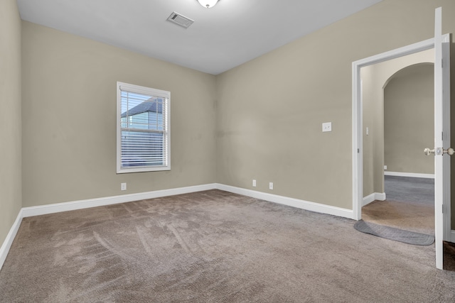 view of carpeted empty room