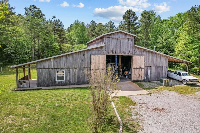 view of outbuilding