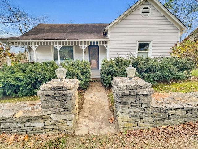 view of rear view of property