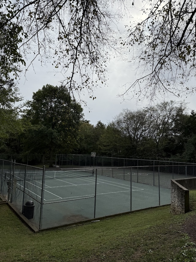 view of tennis court