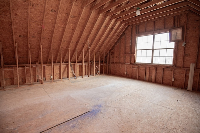 view of attic