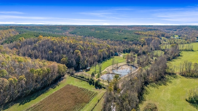 aerial view featuring a rural view