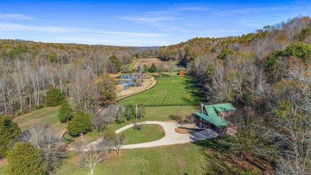 1055 Wades Branch Rd, Centerville, TN 37033 - aerial view of a heavily wooded area